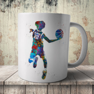 Tiener Basketbalspeler Koffiemok