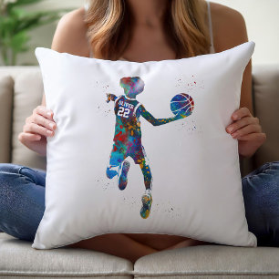 Tiener Basketbalspeler Kussen