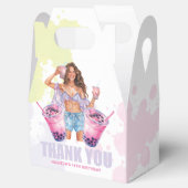 Tiener Boba Thee Custom Bedankdoosjes (Geopend)