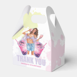 Tiener Boba Thee Custom Bedankdoosjes