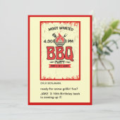 tiener bruh bbq grillin leuke verjaardag kaart (Staand voorkant)