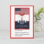 tiener bruh bbq grillin leuke verjaardag kaart (Staand voorkant)