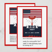 tiener bruh bbq grillin leuke verjaardag kaart (Voorkant / Achterkant)