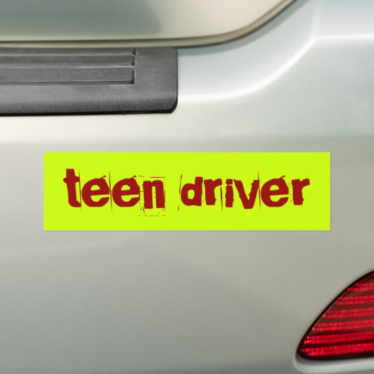 tiener bumpersticker (Op auto)