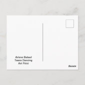 Tiener dansen, briefkaart (Achterkant)