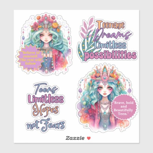 Tiener Dreams Custom-Cut Vinyl Sticker (Vel)