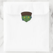 Tiener Frankenstein Monster Ronde Sticker (Tas)