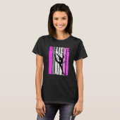 Tiener Geloof Ritmische Gymnastiek Roze Baton Twir T-shirt (Voorkant volledig)