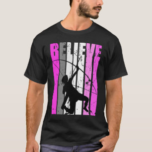 Tiener Geloven Archery Archer Roze Boog Pijl Leuk T-shirt