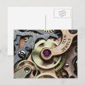 Tiener Jewels Stoom-Punk Briefkaart (Voorkant / Achterkant)