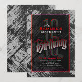 Tiener jongen verjaardag kaart (Voorkant / Achterkant)