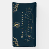 Tiener Meisje Celestial Blauw Eerste Maan Periode  Spandoek (Verticaal)