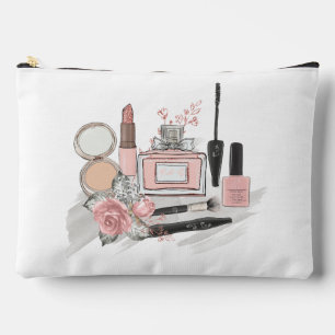 Tiener Meisje Cosmetica in Roze en Wit Etui