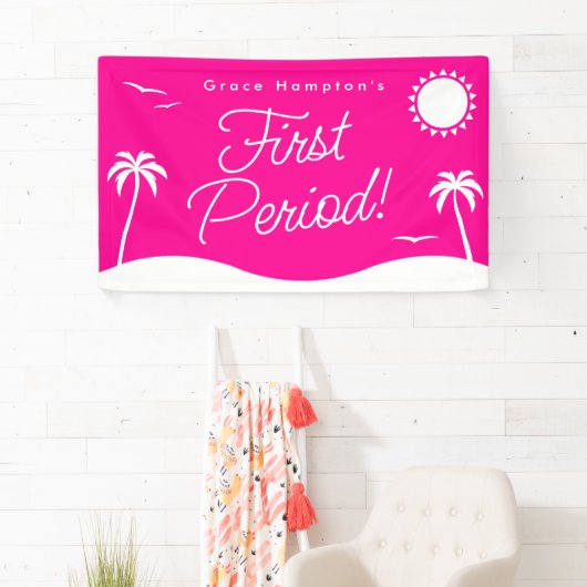 Tiener Meisje Heet Roze Zomer Eerste Periode Parti Spandoek (Insitu)