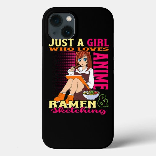 Tiener Meisje Trendy Schattig Anime Ramen Bowl Lov Case-Mate iPhone Case (Achterkant)