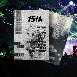 Tiener Zoon Verjaardag Grunge gitaar Kaart