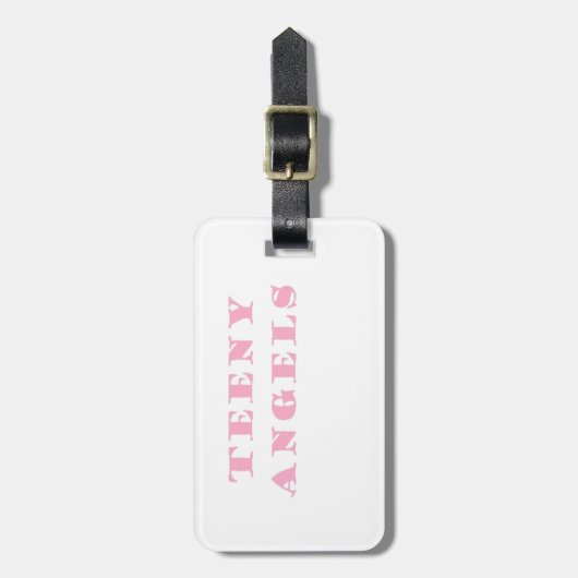 tienerengelen bagagelabel (Voorkant verticaal)