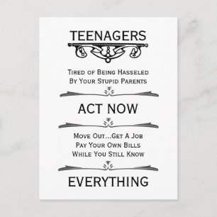 Tieners Act Now Briefkaart