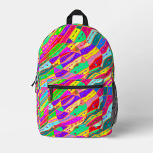 TIENERS ART TYPE GROTE KLEUREN BEDRUKTE RUGZAK