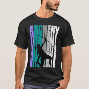 Tieners Retro Boogschieten Verjaardag Kleuren Cool T-shirt