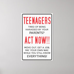 Tieners, verdacht van het worden van geharasseerd? canvas afdruk