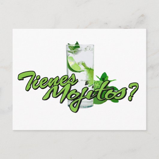 Tienes Mojitos? Briefkaart (Voorkant)
