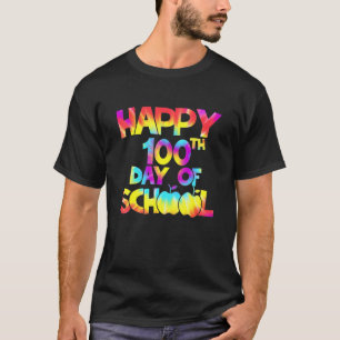 Tienkleurstof 100 dagen op school 100e dag van de t-shirt