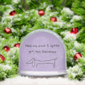Tiens Mon Boisson Je Dois Pet Dat Dachshund Snow G (Noël)
