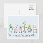 Tient à toi | Carte postale de plantes en pot (Devant / Derrière)
