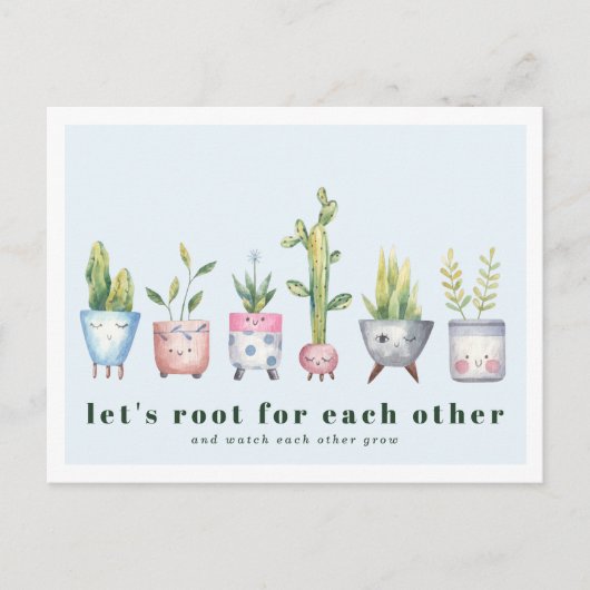 Tient à toi | Carte postale de plantes en pot (Devant)