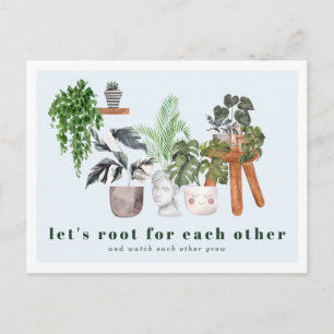 Tient à toi   Carte postale de plantes en pot