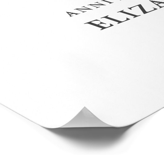 Tientallen Huwelijksjubileum 2 Foto Welkomstbord Poster (Hoek)