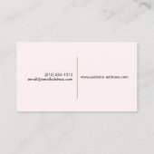  Tiered Cake Logo op Roze Visitekaartje (Achterkant)