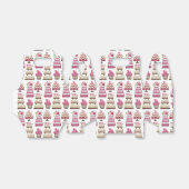 Tiered Wedding Cakes Schattige Pattern Bedankdoosjes (Uitgevouwen)