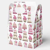 Tiered Wedding Cakes Schattige Pattern Bedankdoosjes (Geopend)