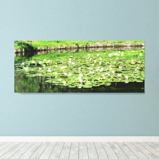 Tiergarten Water Lillies Canvas Afdruk (Insitu (Houten vloer))