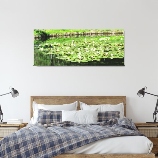 Tiergarten Water Lillies Canvas Afdruk (Insitu (Slaapkamer))