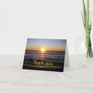 Tierra Del Mar Sunset dank u Bedankkaart