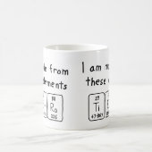 Tierra nom de table périodique mug (Centre)