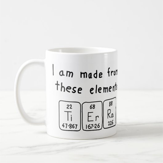 Tierra nom de table périodique mug (Gauche)
