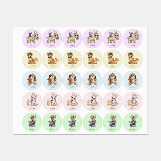 Tierrisches Doppel Labels (Vel)