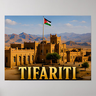 Tifariti Woestijnlandschappen en Sahara-horizonten Poster