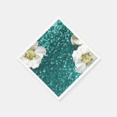 Tiffany Aquatic Beach Jasmine Glitter Sequin Servet (Hoek)