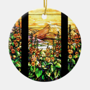 Tiffany Art Nouveau Glas in lood Ornament