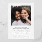 Tiffany Bold Faire-Part de Mariage Moderne (Verso)