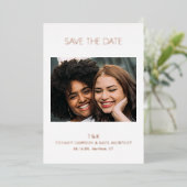 Tiffany Bold Faire-Part de Mariage Moderne (Debout devant)