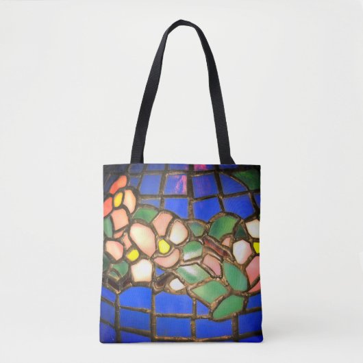 Tiffany Dogwood Glas in lood Canvas tas (Voorkant)