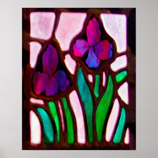Tiffany Flowers print (Voorkant)