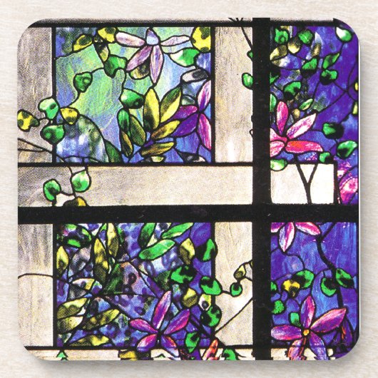 Tiffany Glas in lood Cork Onderzetter (Voorkant)