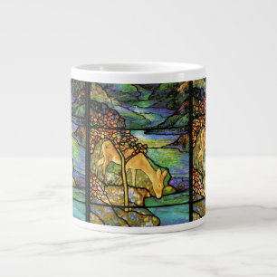 Tiffany Glas in lood Deer Jumbo Mok